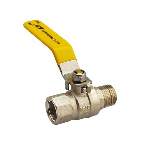 AGA Approved Ball Valve Lever Handle MI X FI 25MM