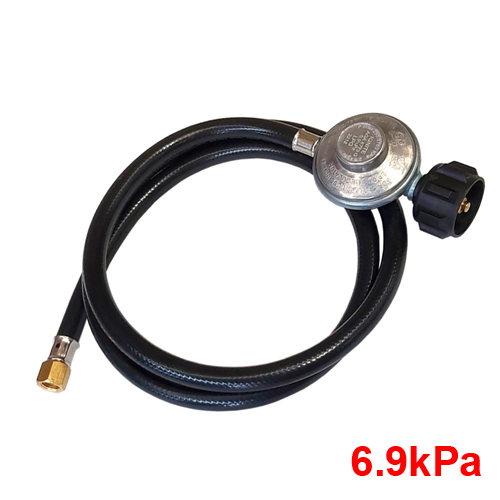 1.2m hose -  LCC27  2kg Regulator 1/4" - 6.9kPa 