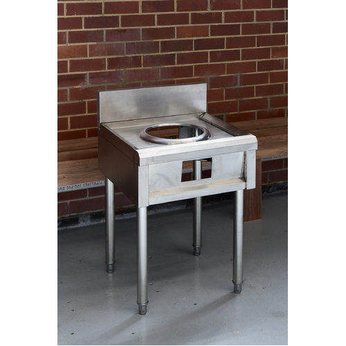 Stainless steel wok station table